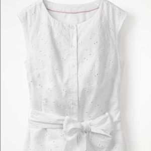 Boden Claudette Broderie Top NWT 10